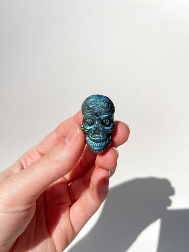 Labradorite Skull (see video) #1